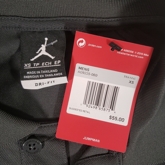 NWT Men's Jordan Team SS Polo Shirt - Picture 2 of 3